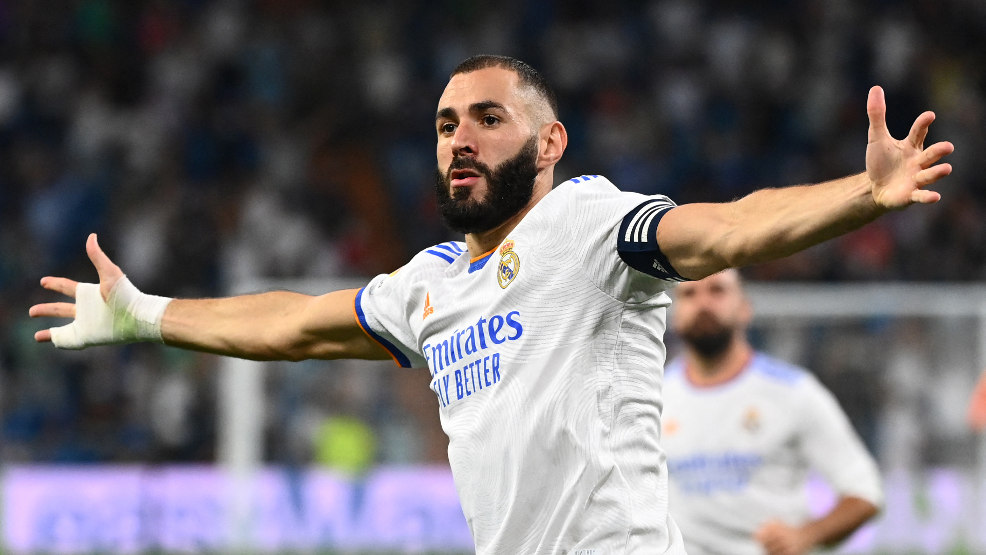 Benzema Celebration background