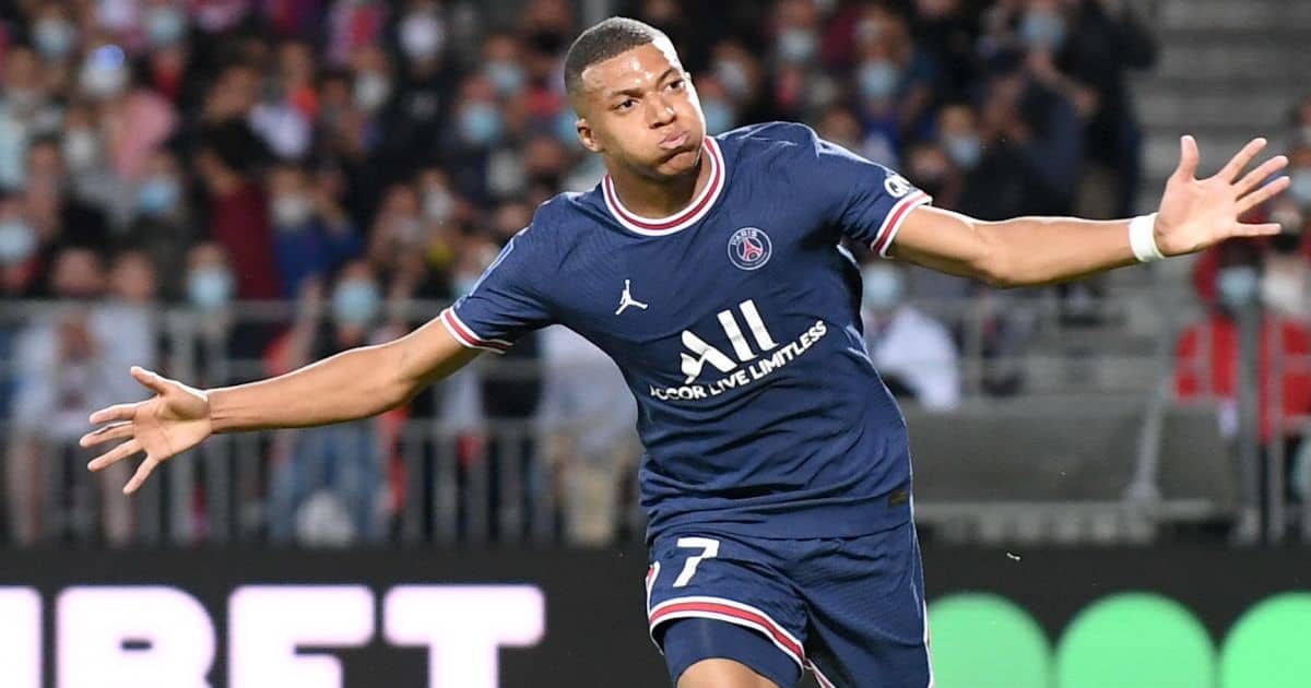 Mbappé Celebration background